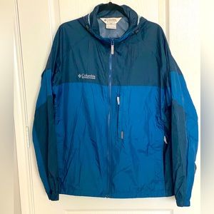 Men’s blue Columbia windbreaker Sz Lg